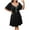 Black, variant on Admvng Women's Plus Size Dress Short Sleeve Square Neck Casual Summer Bow Detail Trendy Dress