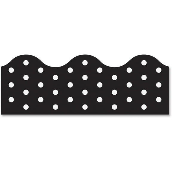 Trend, TEP92671, Polka Dots Board Trimmers, 1 Pack, Black