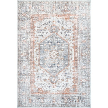 nuLOOM Vintage Jacquie Floral Area Rug, 10' x 14', Silver