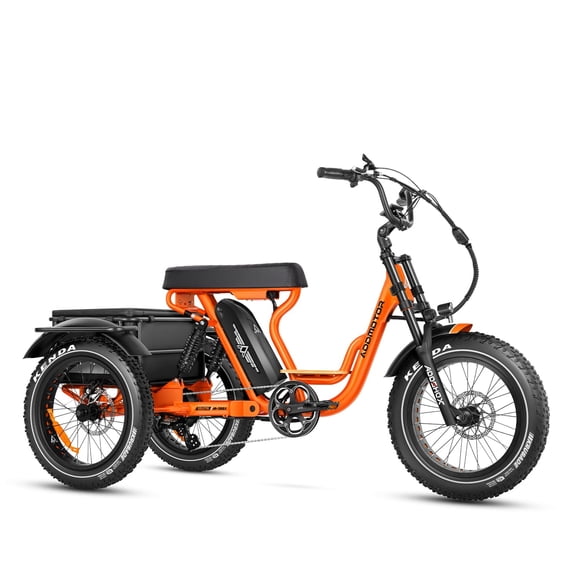 ADDMOTOR Electric Trike for Adults, 750W Rear Drive Electric Tricycle, 85MI 48V 20AH 20'' Dual Suspension Etrike, SOLETRI M-366X Banana Seat 3 Wheel Electric Bike for Seniors with Differential