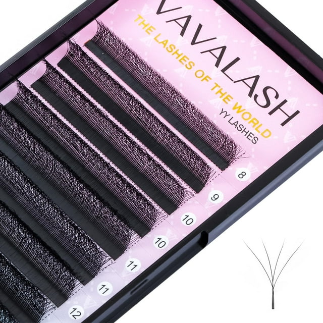 Extensor de pestañas VAVALASH, en forma de W, 4D, prefabricados, 0.07 D Curl
