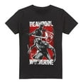 thumbnail image 1 of Deadpool & Wolverine Mens Fight T-Shirt, 1 of 6