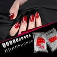 thumbnail image 4 of braveheart 500pcs Short Oval Fake false nail Fingernails Natural Transparent Full Cover Fake False Nail Art Tips Accessory, 4 of 9