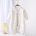 thumbnail image 2 of Coerni Toddler Baby Pure Cotton Jumpsuit Romper Heat Prints Dress up Crawling Suit Love Bodysuit New Born Clothes 2025 Fall Suit, 2 of 9