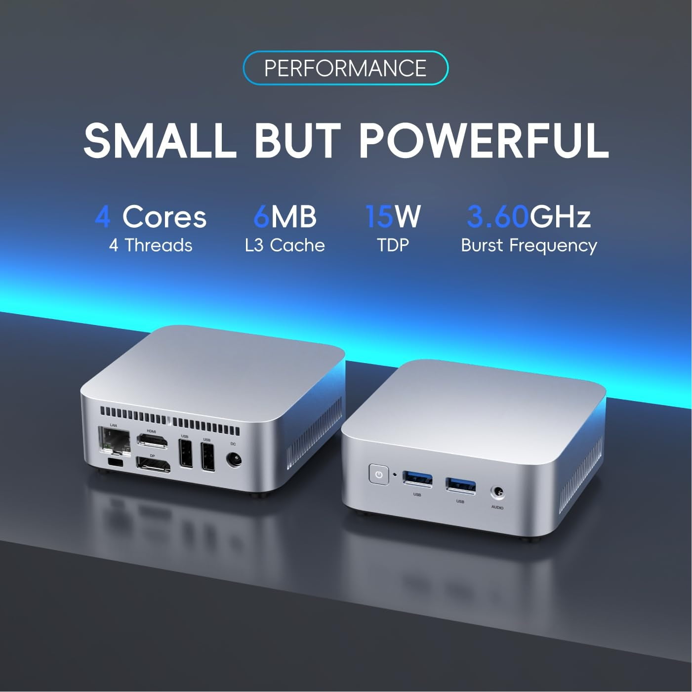 Mini PC 16GB DDR4 512G SSD Twin Lake N150 Windows 11, 4K Dual display HDMI+DP+2xUSB 3.2+2xUSB 2.0+WiFi,BT, Small PC Desktop for Business Home Office Mini PC-N150