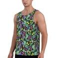 thumbnail image 2 of Fuzoiu Watercolor Cactuses Print Men's Workout Tank Tops,Sleeveless Gym Shirt Quick Dry,Fitness Bodybuilding T-Shirt,Muscle Athletic Workout Tee-X-Large, 2 of 7