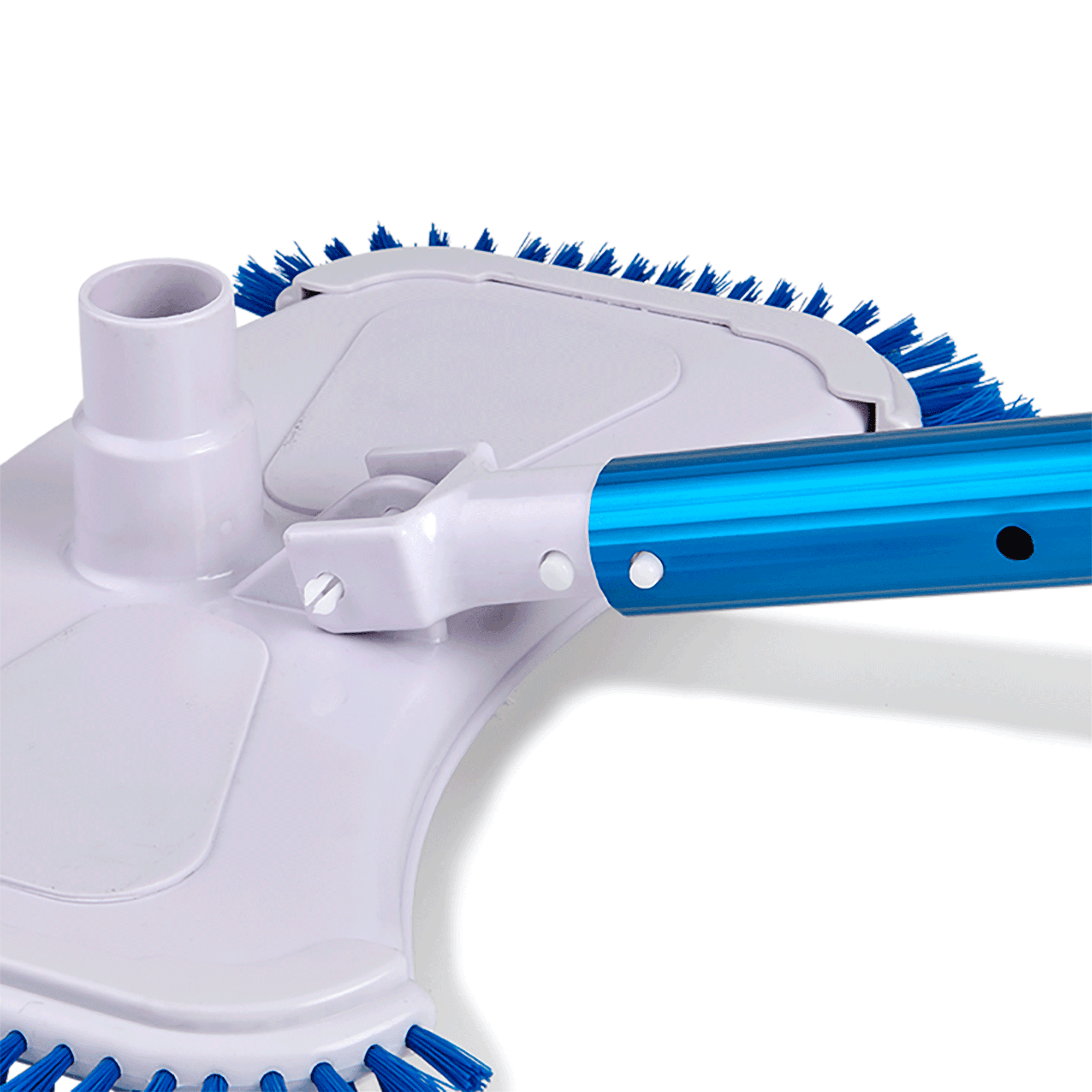 In The Swim Deluxe Swimming Pool Maintenance Kit – Garden Hose Vacuum Head, 19.5” Leaf Skimmer, 15” Leaf Rake, 10” Brush – Fits Standard Poles WP051