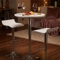 thumbnail image 3 of Set de 2 Sillas de Bar Color Blanco con Reposapié Altura Ajustable Giratorio HOMEMAKE FURNITURE  Moderno, 3 of 7