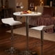 thumbnail image 3 of Set de 2 Sillas de Bar Color Blanco con Reposapié Altura Ajustable Giratorio HOMEMAKE FURNITURE  Moderno, 3 of 7