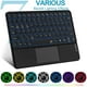 thumbnail image 2 of 1 teclado bluetooth táctil (teclado retroiluminado colorido táctil de 10 pulgadas - negro) Xemadio CZDZ-ZC38, 2 of 7