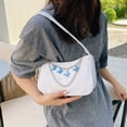 thumbnail image 3 of Bolso de hombro Hugo bolso informal para mujer y niña bolso para axilas PU fiesta Blanco, 3 of 8