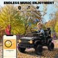 thumbnail image 4 of 12V Ford Bronco Kids Ride on Cars with Remote Control, Battery Powered Ride on Toys with All-Terrain Wheel, Toddler Electric Car with Headlights/Music/Bluetooth for Boys Girls 3-5, Black, 4 of 8