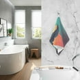 thumbnail image 2 of Yayeee 2 Pack Hand Towels for Bathroom 100% Cotton 16" x 28" Kitchen Towel, Astronaut and Sky, 2 of 7