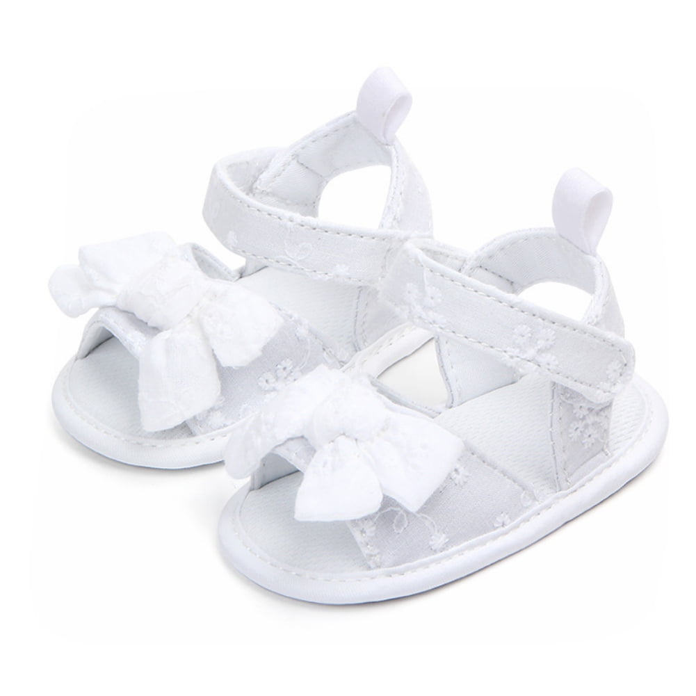 white little girl sandals