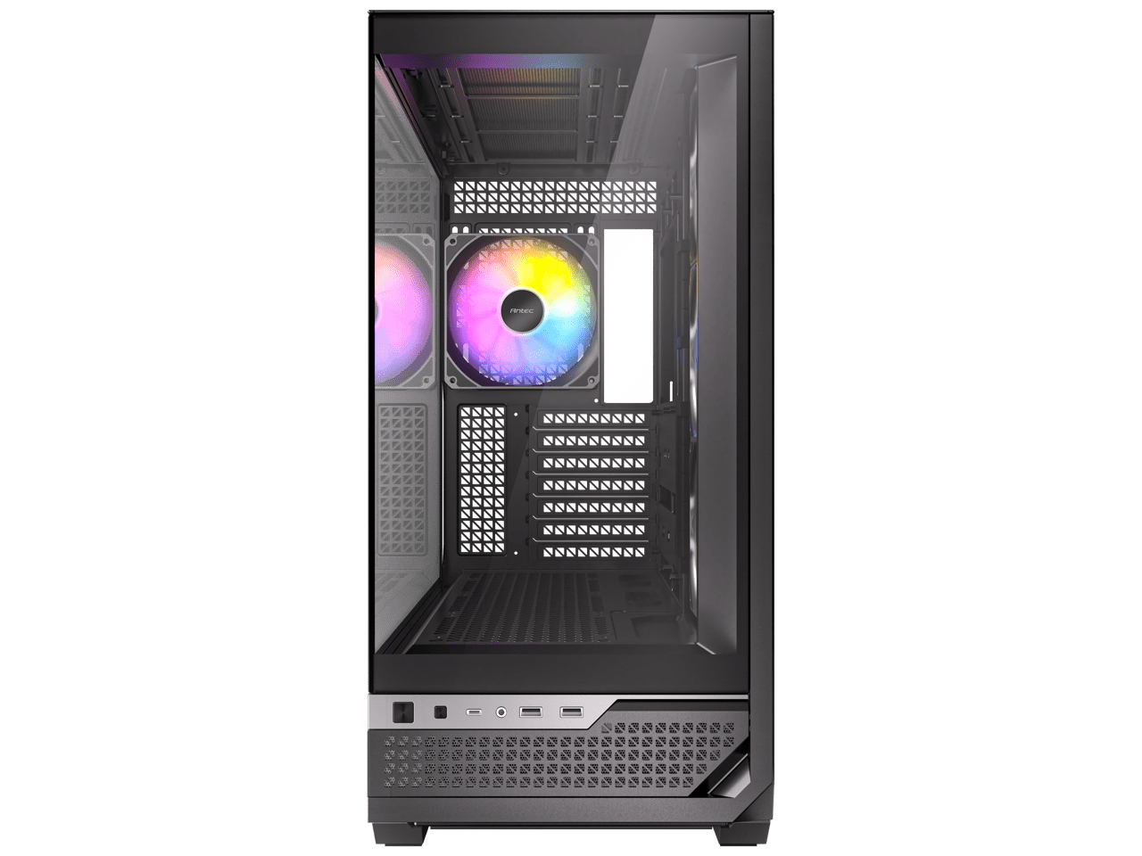 Antec C7 ARGB, RTX 40 GPU Support, 4 x 120mm ARGB PWM Fans Included, Vertical GPU Cooling, Type-C 10Gbps, Seamless Tempered Glass Front & Side Panels, 360mm Radiator Support, Mid-Tower E-ATX PC Case
