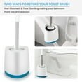 thumbnail image 5 of SUPTREE Toilet Bowl Cleaner Brush and Caddy Set Toilet Bowl Scrubber for Bathroom Cleaning, 2 Pack, 5 of 8