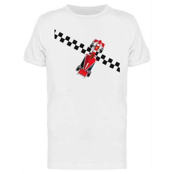 Racing Car At The Finish Line T-Shirt Men -Image by Shutterstock, Male x-Large