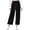 Black, variant on Feancey Velvet Capri Pants for Women Elastic High Waist Wide Leg Capris Velour Casual Palazzo Pants Dressy Elegant Party Cropped Trousers Holiday Gifts Black S