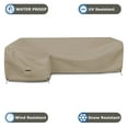 thumbnail image 3 of Covers & all Patio Sectional Sofa Cover 12 Oz - 100% Waterproof & Weather Resistant PVC Coated 100" x 130" x 38" x 34" L Shape Sofa Cover for Indoor / Outdoor (Left Side, Beige), 3 of 7