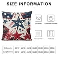 thumbnail image 5 of Shiartex 4th of July Pillow Covers Memorial Day Stripes Stars Patriotic Throw Pillow Covers American Flag Throw Pillow Case Truck God Bless Pillow Covers for Cushion Living Room White, 5 of 5