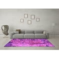 thumbnail image 3 of Ahgly Company Indoor Square Oriental Pink Industrial Area Rugs, 5' Square, 3 of 4
