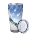 thumbnail image 2 of Easygdp Christmas Snowman In The Snow 20oz Stainless Steel Vacuum Insulated Double Wall Travel Tumbler, Durable Insulated Coffee Mug with Spillproof Lid-Straw Three-piece Set, 2 of 8