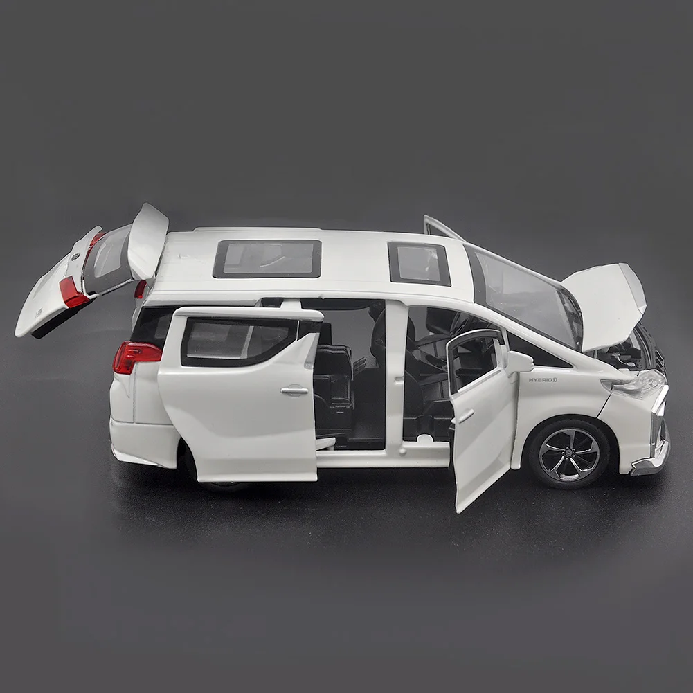 1: 32 Suitable for Toyota Elfa MPV alloy die-casting metal car models, audio-visual simulation children's toys