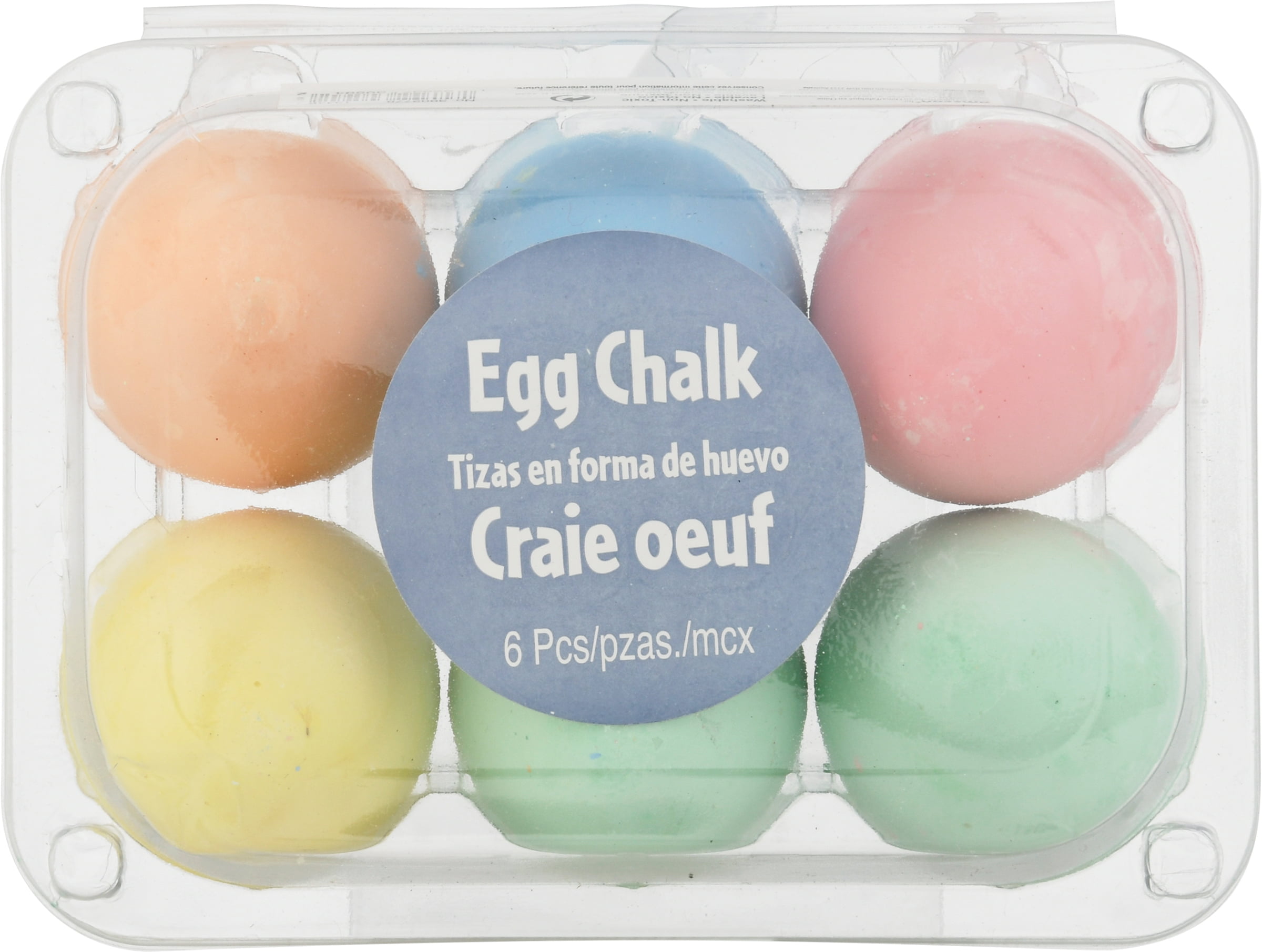 Egg-Shaped Chalk, 6ct