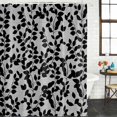 thumbnail image 3 of Grey Black Botanical Waterproof Fabric Shower Curtain,Pastoral Spring Floral Summer Art Waterproof Fabric Shower Curtain for Bathroom Curtains Bathtubs Shower Curtains with 12 Hooks Extra Long 72x96, 3 of 8