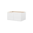 thumbnail image 3 of Furinno Shaker Wall Refrigerator Kitchen Cabinet with 2 Doors, Ready to Assemble, 24 D x 36 W x 18 H, White, 3 of 6