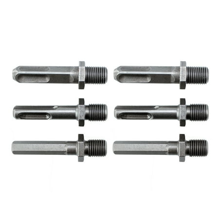 

6Pcs Electric Hammer Drill Connectors Anti-locking Connecting Rods (Grey)