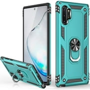 LUMARKE Galaxy Note 10+ Plus Case,(NOT for Small Note 10),with Magnetic Ring Kickstand Car Mount,Military Grade 16ft.