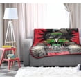 thumbnail image 3 of Kids Plush Throw Blanket – Soft & Cozy Fleece Throw for Bedroom & Couch Décor, Official Licensed Product, Red - Monster Jam, 46x60 - Throw Blanket, 3 of 4