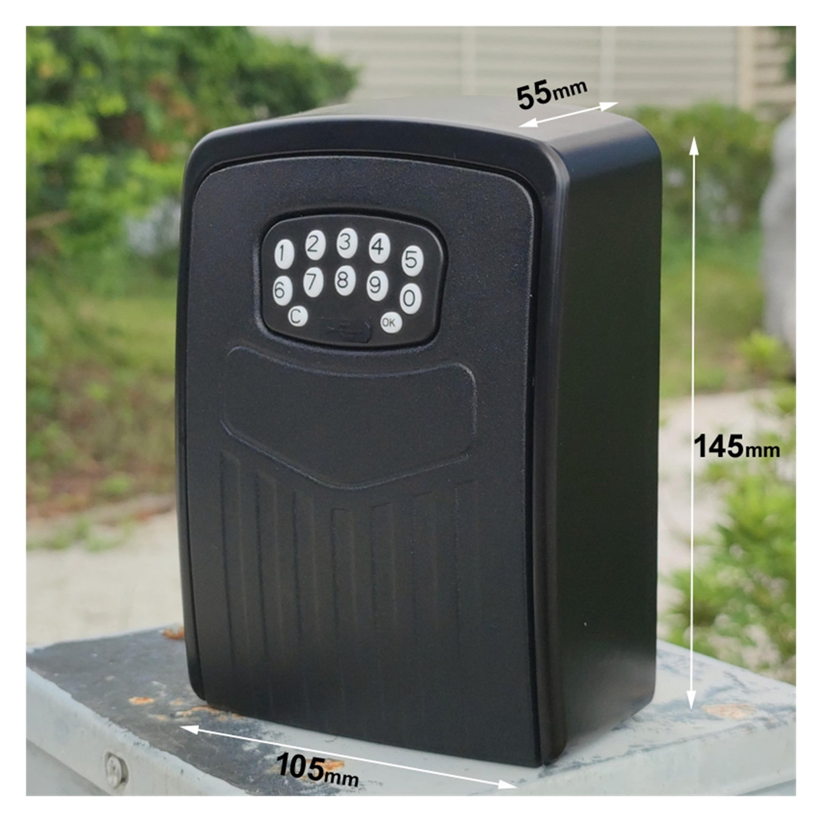 TUYA Key Lock Box , Zinc Alloy Metal Key Safe Deposit Box Outdoor Bluetooch Password Combination Key Storage