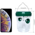 thumbnail image 2 of Paquete de 2 trampas solares para avispas, matamoscas alimentadas por energía Solar, colgantes con luz LED UV, trampa reutilizable para abejas, atrapamoscas para exteriores para avispones, 2 of 5