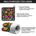 thumbnail image 7 of Pioneer Flower Kitchen Oven Mitt and Pot Holder Sets 4 Pcs for Baking, Cooking and Grilling, Heat Resistant Up To 392 °F, 7 of 7