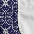 thumbnail image 4 of Dutch Microwave Oven Cover, Ornate Floral Arrangement with Swirls and Curves Monochrome Tile Illustration, Water Resistant Organizer with Pockets for Kitchen, 36" x 12", Indigo and White, by Ambesonne, 4 of 4