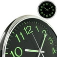 12'' Modern Large Luminous Quartz Wall Clock Nonticking Glow In The