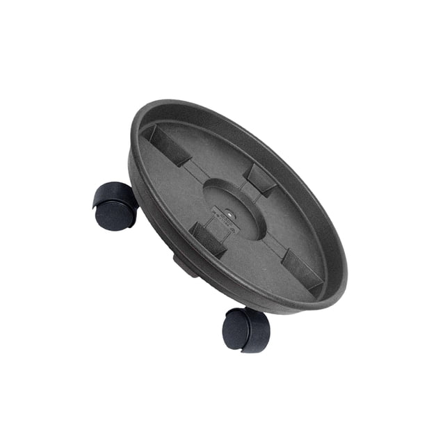 ziyahi Soucoupe de Plante Support Roulant avec Roues Multifonction pour Intérieur Extérieur 40cm Noir 40cm