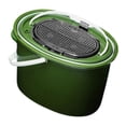 thumbnail image 1 of koolsoo Live Bait Bucket Breathable Oval Easy to Carrying Wear Resistant Double Handle Small, 1 of 9