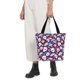 thumbnail image 5 of Disketp Skull colorful mushroom rainbow for Women’s Casual Shoulder Tote Bag Cross-body Handbags for Shopping, Travel and Daily Use, 5 of 6