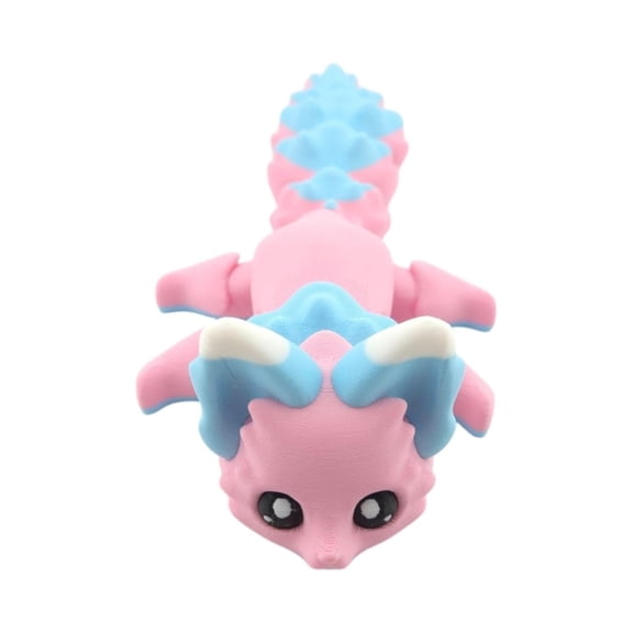 3D Printed Foxes,Flexible Joints Articulated Foxes Fidgety Toy Ornament Gift