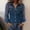 Dark Blue, variant on KLHDSF Denim Shirt Women Button Down Mesh Long Sleeve Jean Shirts Chambray Pearl Snap Shirt, Trendy Spliced Jean Tops, Chest Pockets, Daily Wear Black L