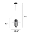 thumbnail image 5 of Lalia Home Iron 1 Light Elongated Pendant in Black, 5 of 8