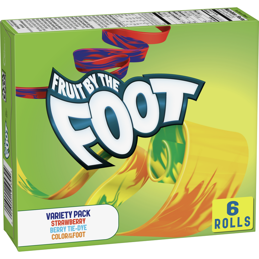 Fruit by the Foot, Fruit Snacks, Variety Pack, 6 ct, 4.5 oz Walmart
