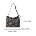 thumbnail image 3 of Bolso Hobo Hombro para Mujer Correa Ajustable Lona El Viajes Universidad, 3 of 9