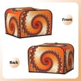 thumbnail image 3 of Haiem Orange Rotating Print Toaster Covers 4 Slice Wide Slot,Bread Dust Cover & Fingerprint Protection,Bread Machine Cover,Appliance Covers, 3 of 7