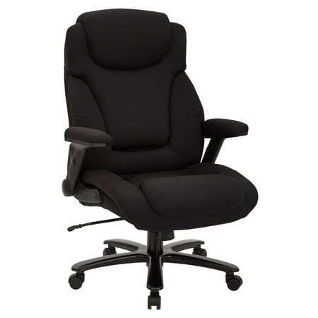Pro-line II - Big and Tall 5-Pointed Star Fabric Executive Chair - Black