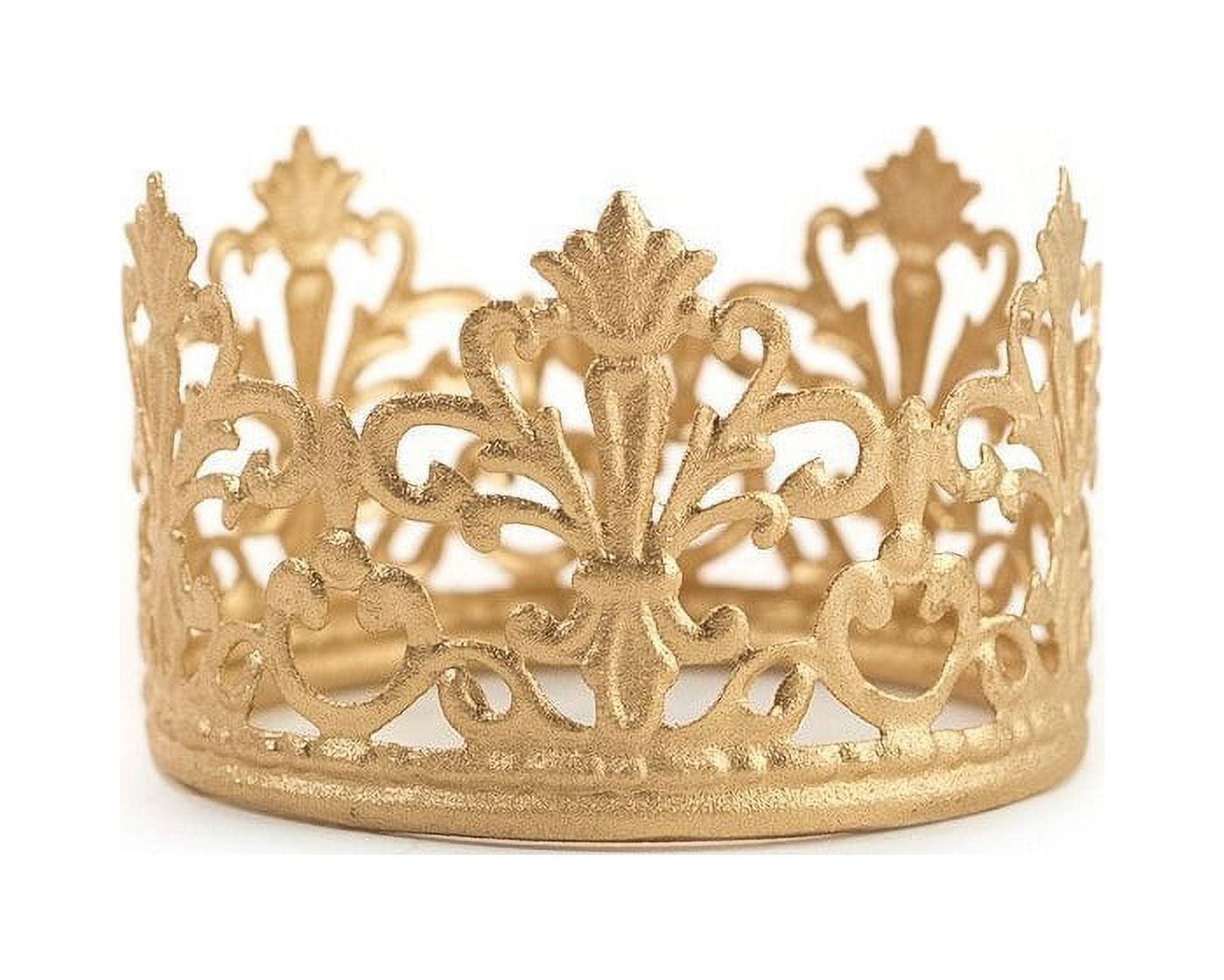 Gold Vintage Mini Princess Crown Cake Topper Crown Cake Topper Small Wedding - image 4 of 4