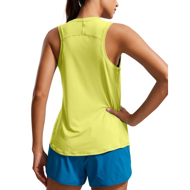 Musculosa CRZ YOGA Racerback sin mangas amarilla XS
